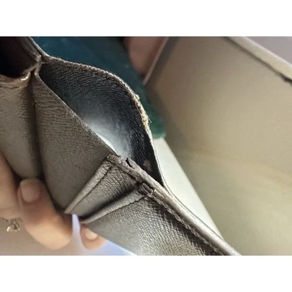 Vintage Louis Vuitton Damier Ebene Porte-Monnaie Viennois French Purse Wallet - Picture 12 of 16